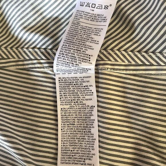 Athleta Minimalist Striped Stretch Tank Top Sleeveless Blouse Stretch 3X - Picture 10 of 13